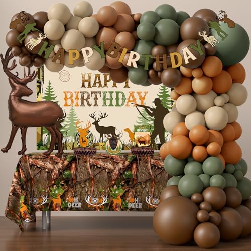 Hunting Birthday Party Decorations Supplies Camo Deer Hunting Birthday Decoration Camping Picnic Bday Decor