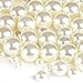 Produktbild Naler 500 x Glasperlen Weiß Kunstperle Runde Perlen für Schmuck Basteln( 4, 6, 8, 10 mm)