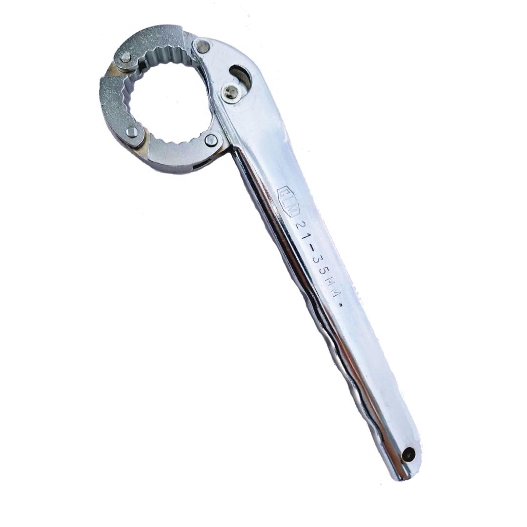 CLM Chiave regolabile esagonale (21-35mm) strumento di torsione di precisione multiuso per riparazioni meccaniche e domestiche. Ganasce in Cromo-Vanadio. Prodotto in Spagna.