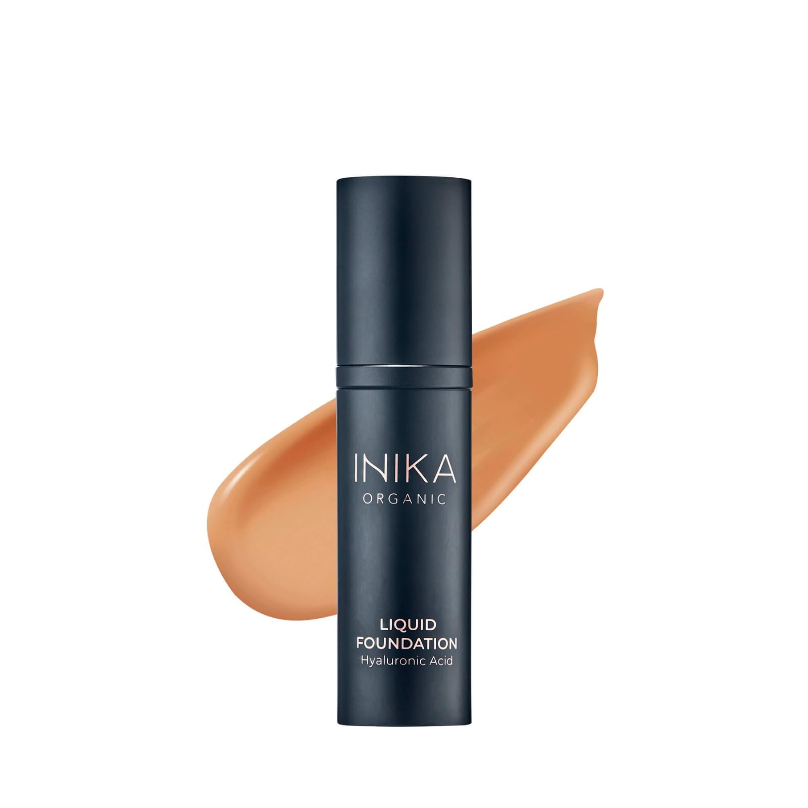 Organic Full Coverage Liquid Foundation Makeup with Hyaluronic Acid and Argan Oil, Vegan and Organic Foundation for Skin Elasticity and Plumpness, Natural Coverage, Honey, 30ml