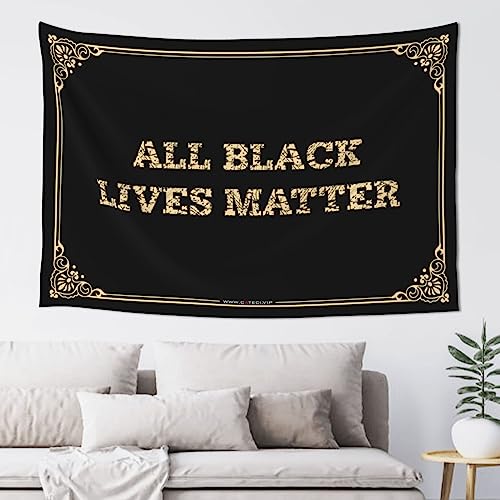 CDWS Home Bar Decor All Black Lives Matter Tapestyr Vintage Bar Decor Decore For Room(75X100CM)