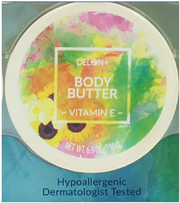 Delon+ Intensely Moisturising Luxurious Body Butter: VITAMIN E 196g Tub …