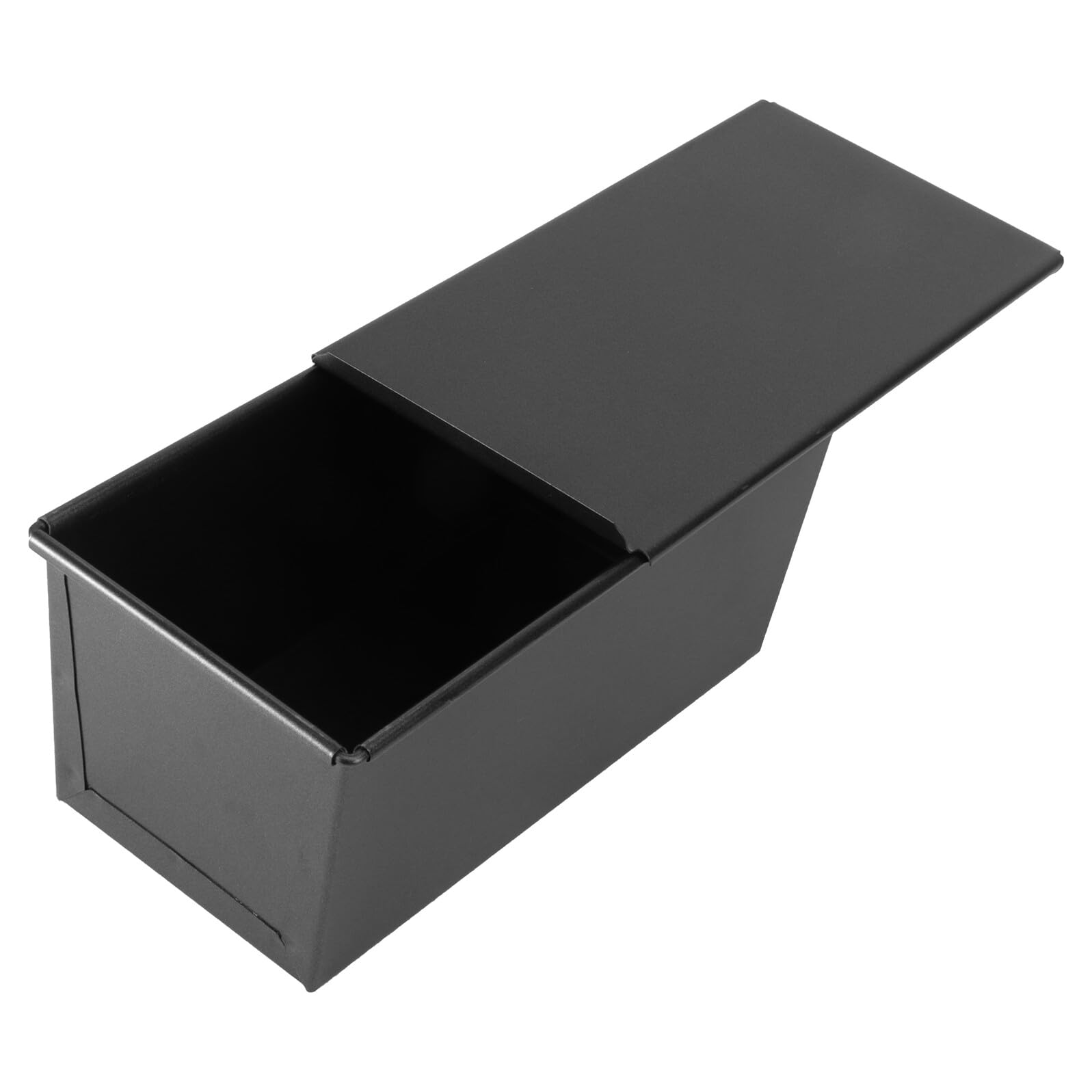 TOYANDONA Molde de 450g Pan para Inoxidable Tapa Acero Negro Hornear | Antiadherente, Conducción Térmica, Uso en Casa, Adecuado para Pan y Tostadas