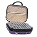 132 Grilles Diamant Bouteille De Stockage Sac De Rangement De Poche Nail Case Display Box Violet (66 Pcs 2.5x4.6 cm + 66 Pcs 2.5x2.9 cm)