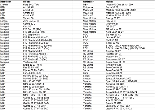 Area1 Ersatz Luftfilterkasten für 50ccm 2Takt Motorroller von ATU Explorer AGM Nova Motors GT Union Longija Mawi RS Ultima Ride Sprint Tauris Benero TNG Forstinger Motorro Jack-Fox JM Motor (1E40QMB)