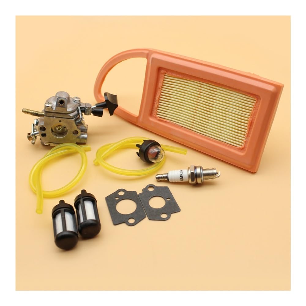 Kit de Ajuste carburador, Filtro, Manguera Combustible, cebador y Bombilla for soplador Mochila BR550, BR600 BR500 C1Q-S183