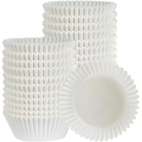 [300Pcs] Caperci Standard White Cupcake Liners: Your Sweet Treat's Guardian Angel