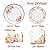 HOMIX Floral Paper Plates and Napkins Cups Sets Pink Flower Tea Party Supplies Disposable Dinnerware Sets Serves 24 for Bridal Shower, Birthdays