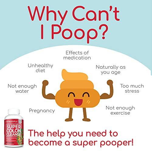 Health Plus Super Colon Cleanse Digestive Support | Constipation Relief to Reduce Bloating with Probiotics, Senna Leaf, & Psyllium Husk | 3 Cleanses, 120 Capsules - Image 6