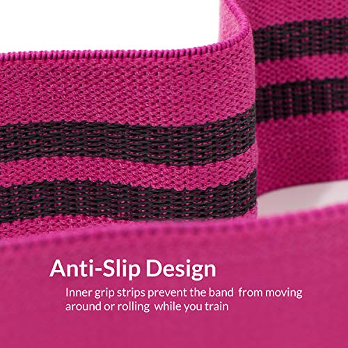 SweatLane Fabric Booty Bands - 3 Resistance Levels – Resistance Bands for Legs and Butt, Hips, Thighs and Glutes - Thumbnail 5