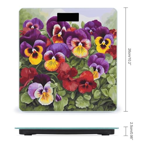 Báscula digital para baño con pantalla grande y vidrio templado miniatura 2