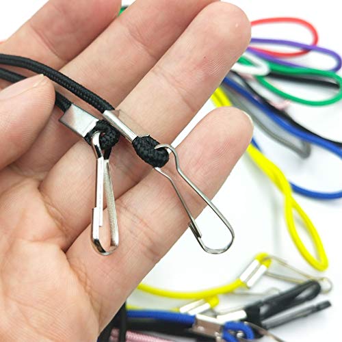 10PCS Mask Lanyard for Kids Cute Adjustable Length Handy Convenient Safety Chain Holder Around The Neck Rest Ear Saver for School Outdoor Sport (10pcs, 10 Color(Unisex)) Round Rope - Thumbnail 3
