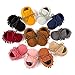 R&V Unisex Infant Baby Boys' Girls' Moccasins Soft Sole Tassels Prewalker Anti-Slip Toddler Shoes (L:12~18 Months, Nude)