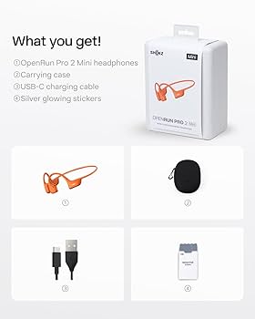 SHOKZ OpenRun Pro 2 Mini - Open-Ear, Bone Conduction Sport