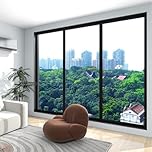 UV Blocking Window Film with One-Way Visibility, Keeps Interior Cool and Protected from Sun Exposure, for Year-Round Use (45cmx2m)
