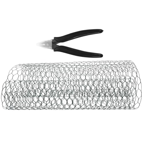 Uonlytech Grillage à Fleurs en Fer Vert 35x100 Cm Pince Coupante Incluse, Filet à Fleurs en Fil Métallique pour Composition de Fleur, Treillis Résistant pour Jardin et Couleur Aléatoire