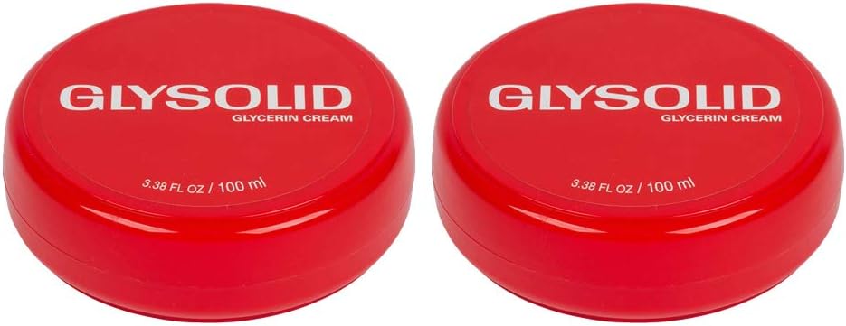 Glycerin Skin Cream - Thick, Smooth, and Silky - Trusted Formula for Hands, Feet and Body 3.38 fl oz (100ml Jar) - 2pack