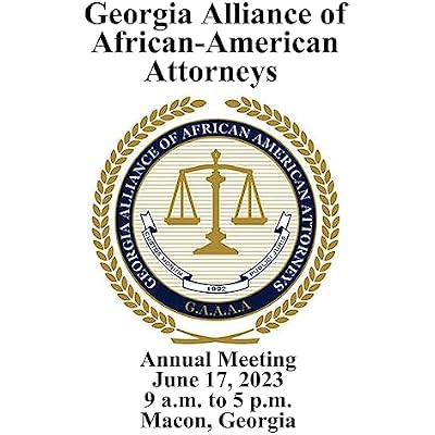 Georgia Alliance of African-American Attorneys Convention Booklet