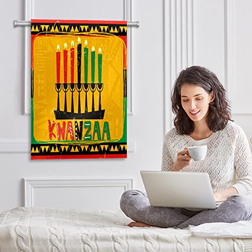 Drapeau de jardin Happy Kwanzaa double face 30x45 cm