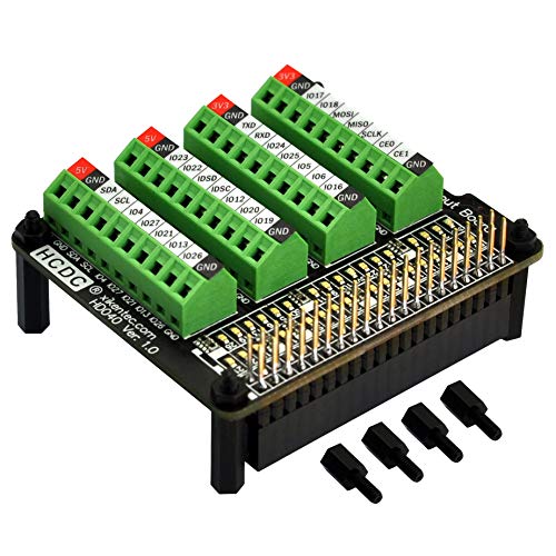 Hcdc Rpi Gpio Status Led & Terminal Block Breakout Board Hat For Raspberry Pi A+ 3A+ B+ 2B 3B 3B+ 4B #TOP2