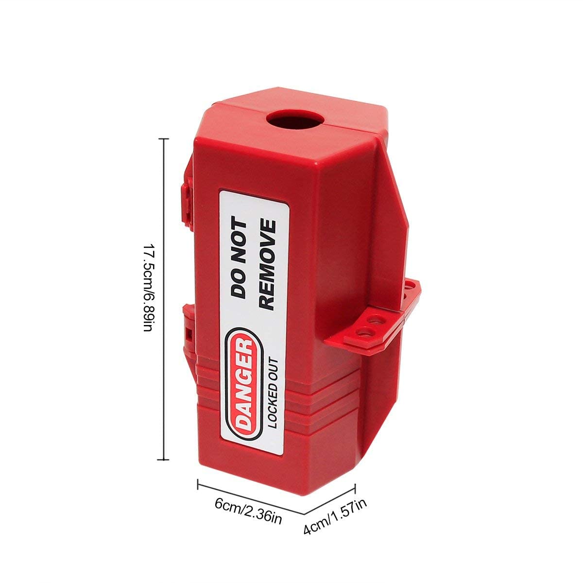 Wisamic Safe-Box Polypropylen Plug Lockout 3-1/4 Zoll x 3-1/4 Zoll x 7 Zoll Elektro-Stecker Abdeckung