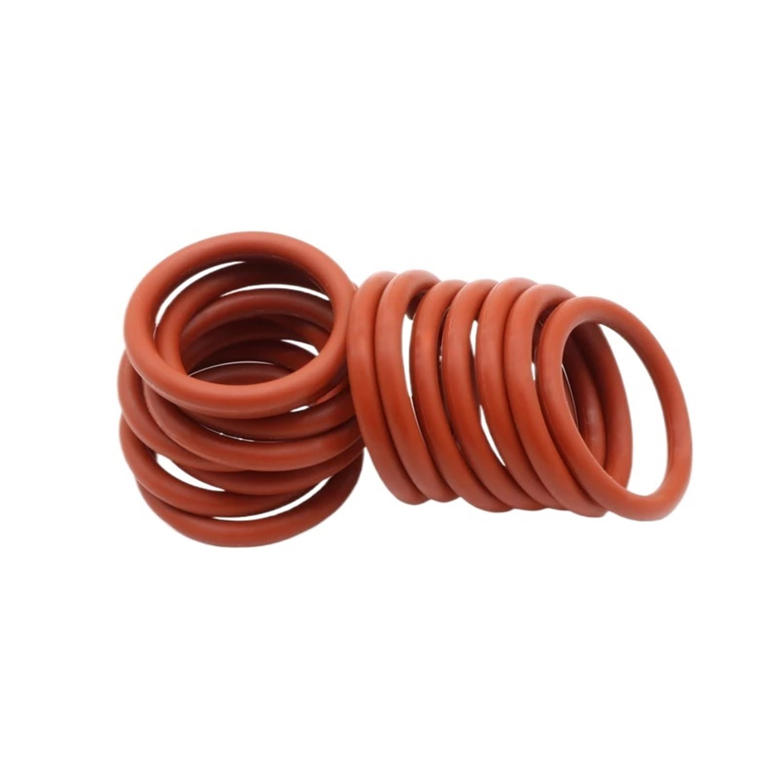 10 Uds. Junta de anillo silicona roja CS 4mm OD 12~200mm O junta tórica goma VMQ surtido herramientas Hvac(OD 185mm ID 177mm)