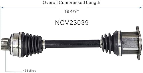 Miniatura 6 de GSP NCV23039 CV Axle Assembly - Compatible with Select Porsche Macan Left or Right Front (Driver or Passenger Side)