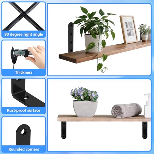 20 équerres d'angle noires pour réparer un meuble en bois qui bouge