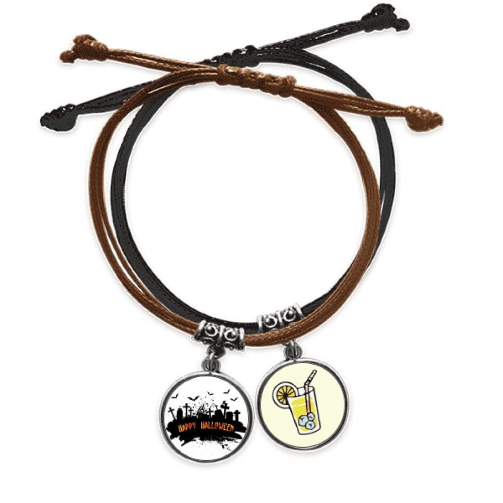 Bracelet Halloween pour poignet en cuir confortable et ajustable