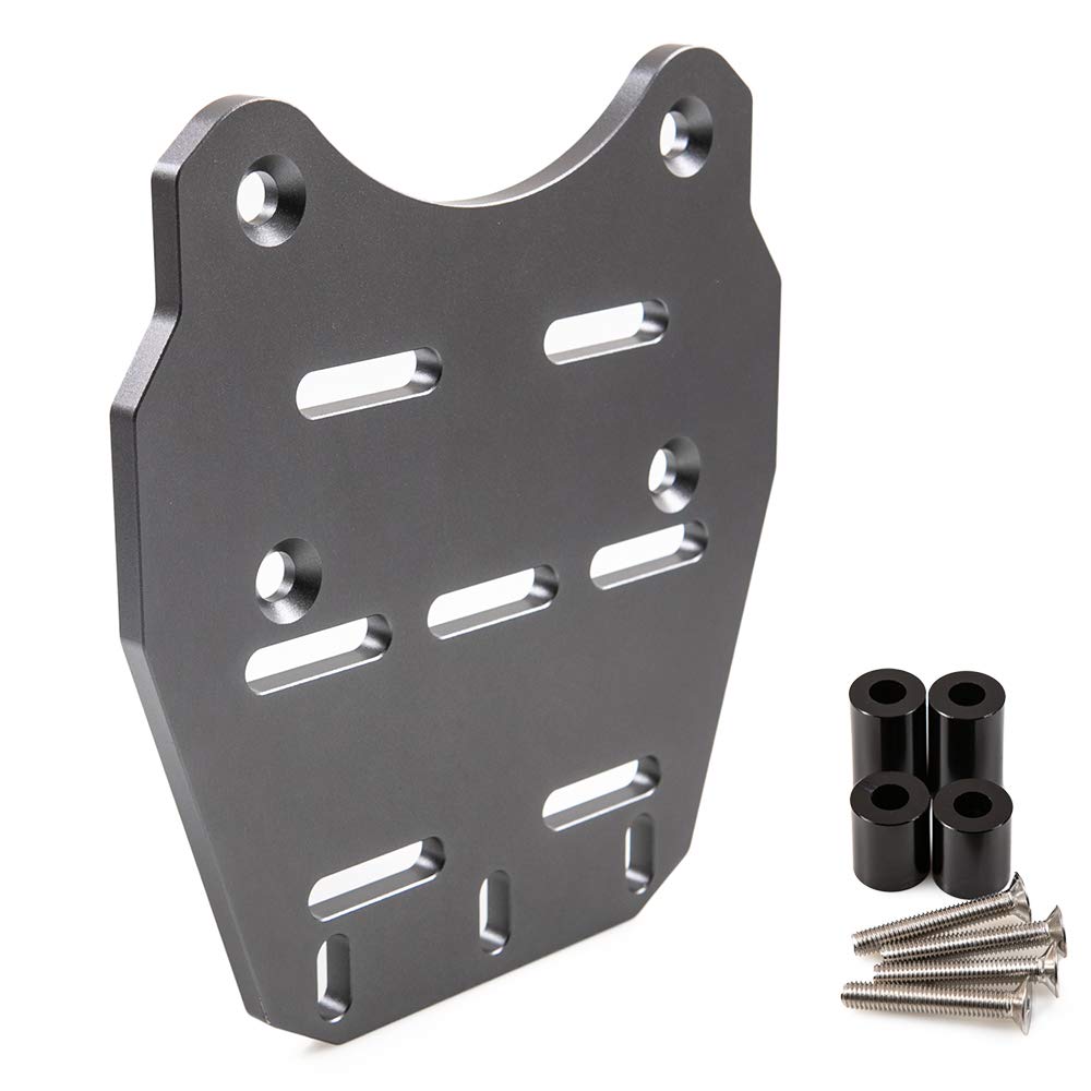 Portapacchi posteriore per moto Portapacchi per moto in lega di alluminio CNC Supporto portapacchi PCX 125 150 2014 2019 (Grigio)