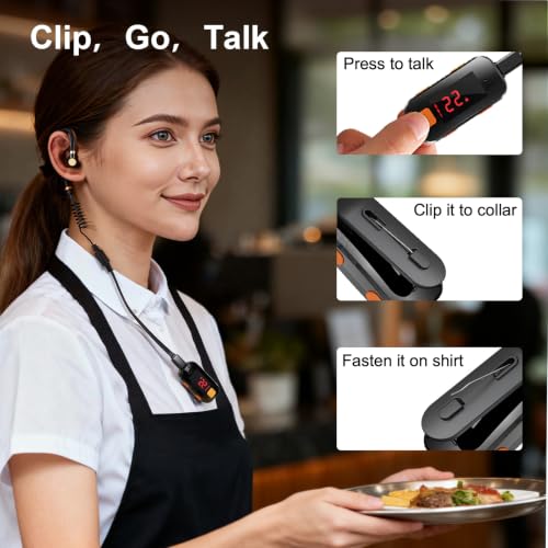 Image of 3 Pack Mini Walkie Talkies, IP54 Waterproof Small Walkie Talkies | Portable Two Way Radios for Baseball, Restaurants, Retail Stores, Outdoor Sports, Hospital, Adults Use