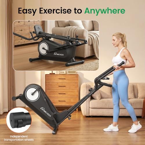 Image of ANCHEER Elliptical Exercise Machine for Home, 16 Levels, 550 lb Capacity