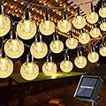 Toodour Solar String Lights Outdoor, 56ft 100 LED Globe String Lights with 8 Modes, Waterproof Solar Christmas Lights for Garden, Lawn, Gazebo, Porch, Yard, Wedding, Party Xmas Decor - Warm White