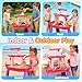 2026 Water Table for Toddlers 1-3 3-5 with Pump, 3-Tier Outdoor Sand Water Play Table Toys for Kids Ages 4-8 Outside Activity Sensory Summer Beach Pool Backyard Splash Pond Toys for Boys Girls Gifts