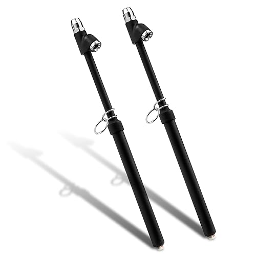 CZC AUTO Medidor de presión de neumáticos, medidor de presión de aire resistente, mandriles de doble cabezal de pie recto, pintura negra, 10-150PSI