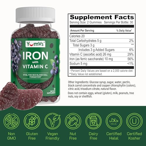 YUM-V'S Iron Supplement Gummies