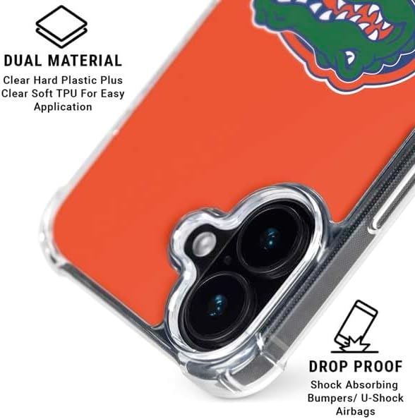 Skinit Phone Case Compatible with MagSafe iPhone 17 - Officially Licensed University of Florida Gators Mascot Logo Design