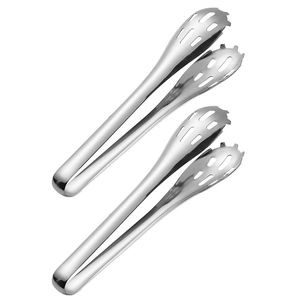 Pinzas para Alimentos De Cocina, Pinzas para Platos Calientes, Pinzas para Cuencos, 2 Piezas, Pinzas Recuperadoras De Acero Inoxidable, Pinzas para Servir Carne, Pinzas P24X4.5CM