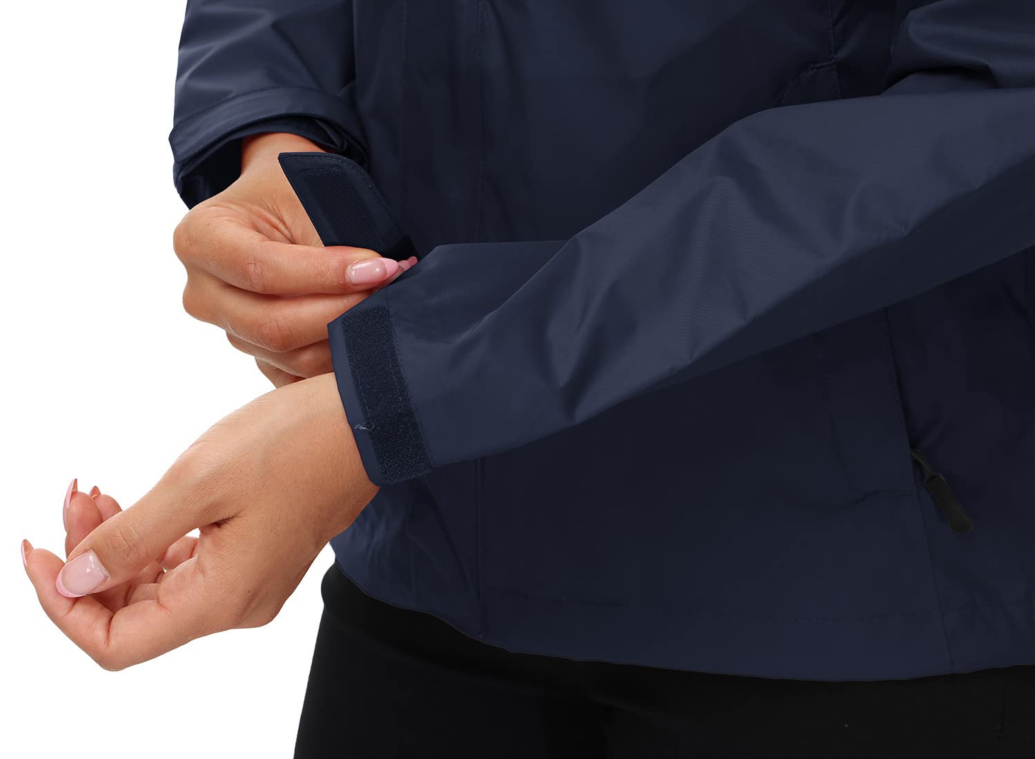 YSENTO Chubasquero para mujer, impermeable, transpirable, chaqueta ligera de entretiempo con capucha