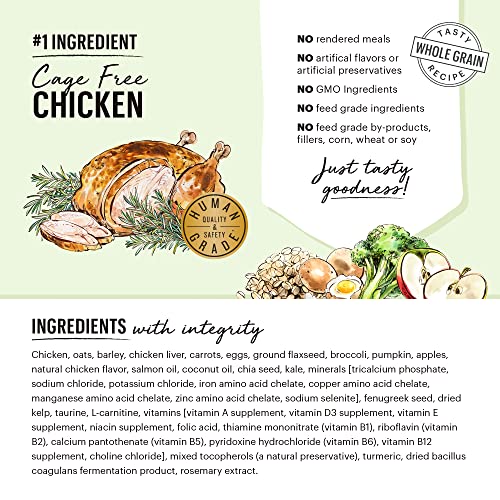 Image of The Honest Kitchen Whole Food Clusters Puppy Whole Grain Chicken Dry Dog Food, 1 lb Bag (Pack of 2)