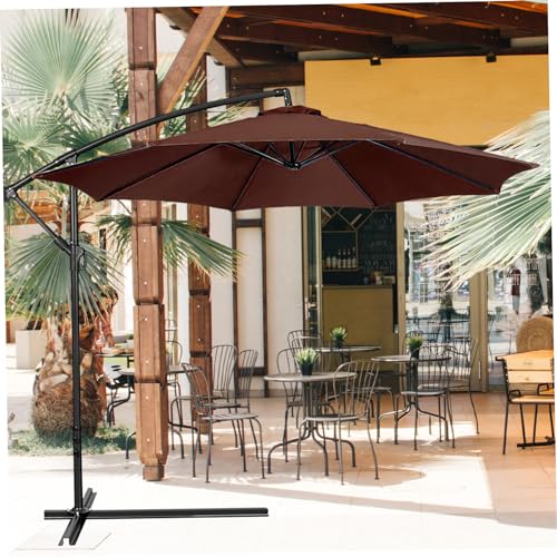 Toile de parasol de remplacement auvent extérieur imperméable patio protection - 6