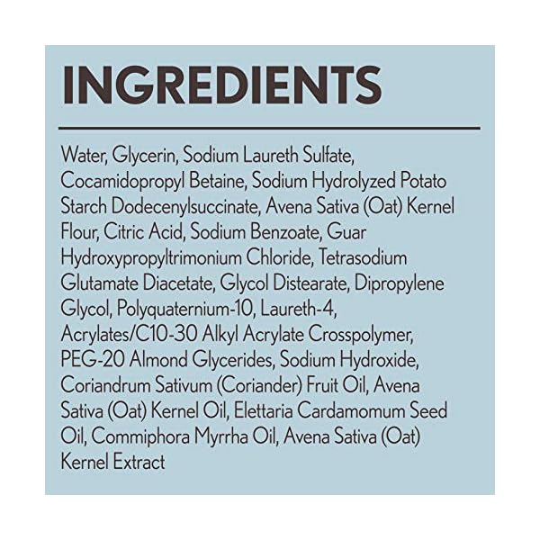 Aveeno Skin Relief Fragrance-Free Body Wash with Oat to Soothe Dry Itchy Skin, Gentle, Soap-Free & Dye-Free for Sensitive Skin, 33 fl. oz