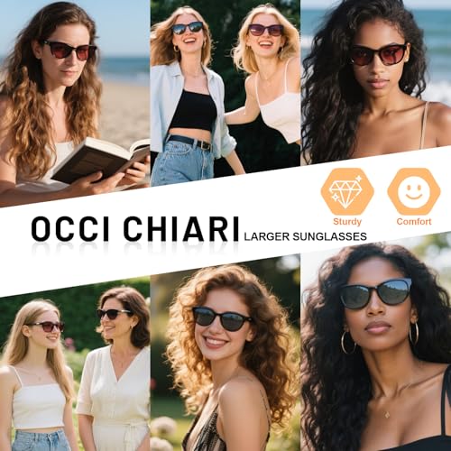 OCCI CHIARI Square Cateye Sunglasses for Women Retro Trendy Driving Glasses2