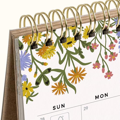 Petit calendrier de bureau Cabbrix mini planning mensuel compact pour organisation - 5