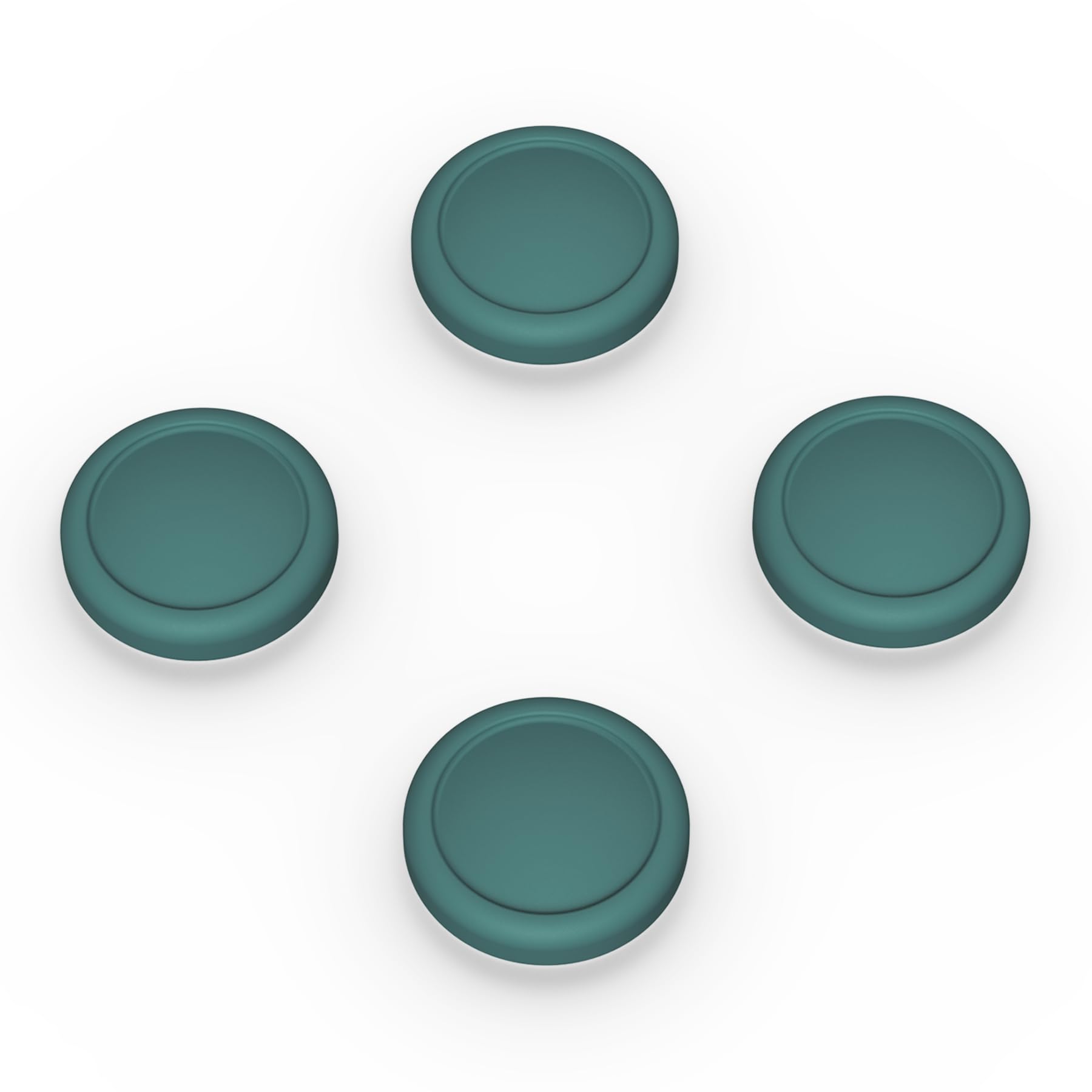 eXtremeRate PlayVital Switch Joystick Caps - Silicone Analog Cover for Switch OLED Joycon Thumb Grip Rocker Caps - Hunter Green — view 7