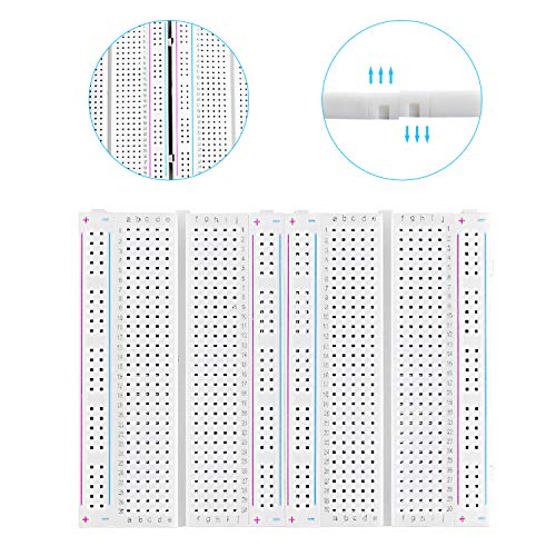 5PCS de Uitrusting van Breadboards omvat 3PCS 830 Punt 2PCS 400 Punt SunFounder Solderless Breadboard Compatibel voor… - Afbeelding 6