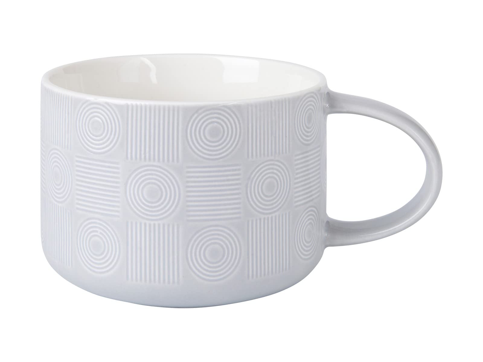 Maxwell & Williams KL0275 Crest - Tazza jumbo in porcellana, 500 ml, colore: Blu