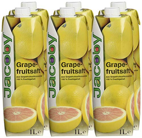 Jacoby Grapefruitsaft aus Grapefruitsaftkonzentrat, 6er Pack (6 x 1 l)