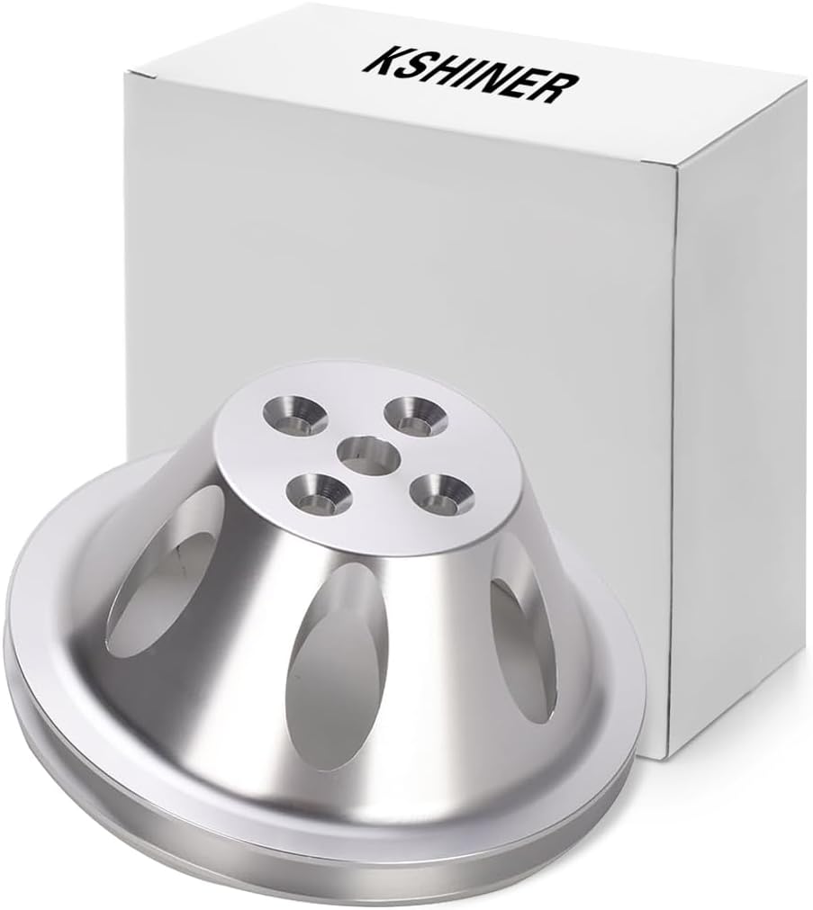 Oxidation Aluminum Finsh Single groove water pump crankshaft pulley fit for SBC chevy#8850