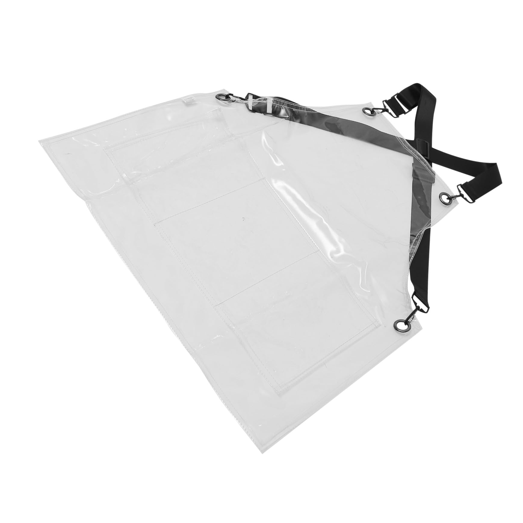 Delantal Impermeable Delantal De Cocina De Plástico Transparente Con 2 Espaldas Cruzadas Ajustables Y Extraíbles